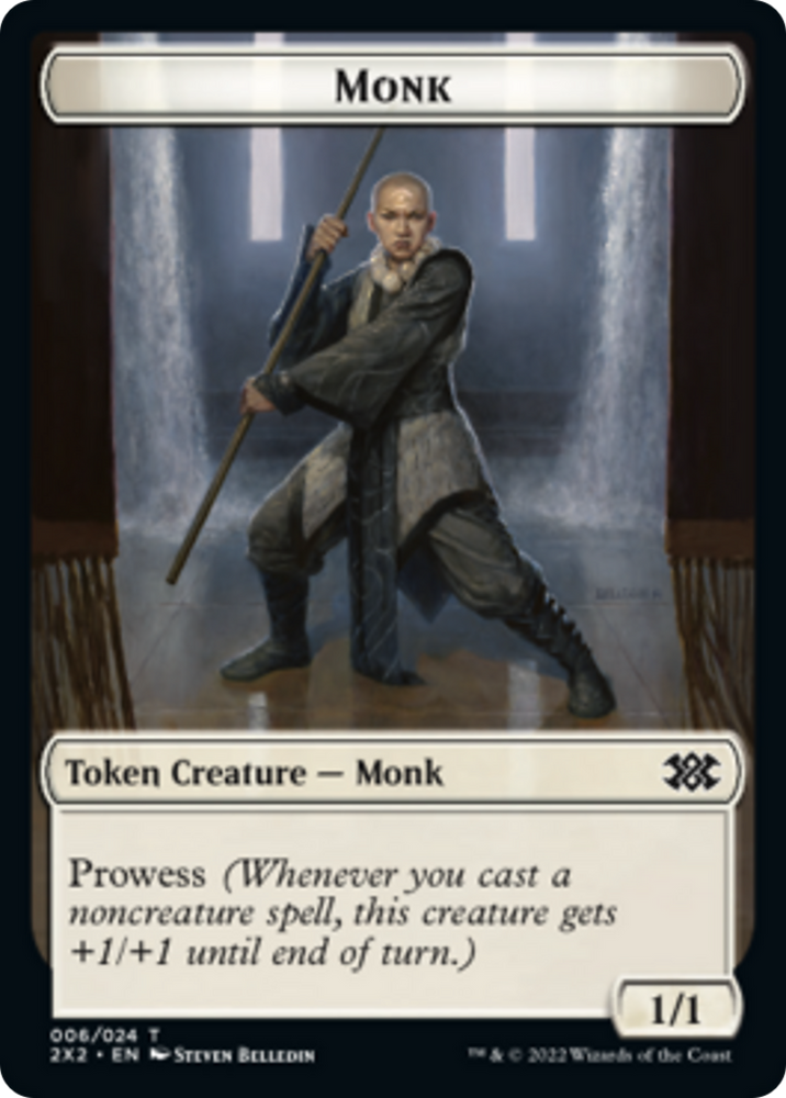 Egg // Monk Double-Sided Token [Double Masters 2022 Tokens]