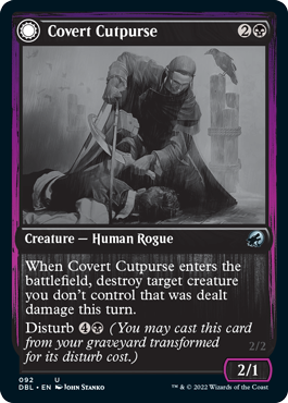 Image of Covert Cutpurse // Covetous Geist [Innistrad: Double Feature]