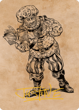 Image of Volo, Itinerant Scholar Art Card (Gold-Stamped Signature) [Commander Legends: Battle for Baldur's Gate Art Series]