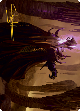 Image of Extus, Oriq Overlord Art Card (Gold-Stamped Signature) [Strixhaven: School of Mages Art Series]