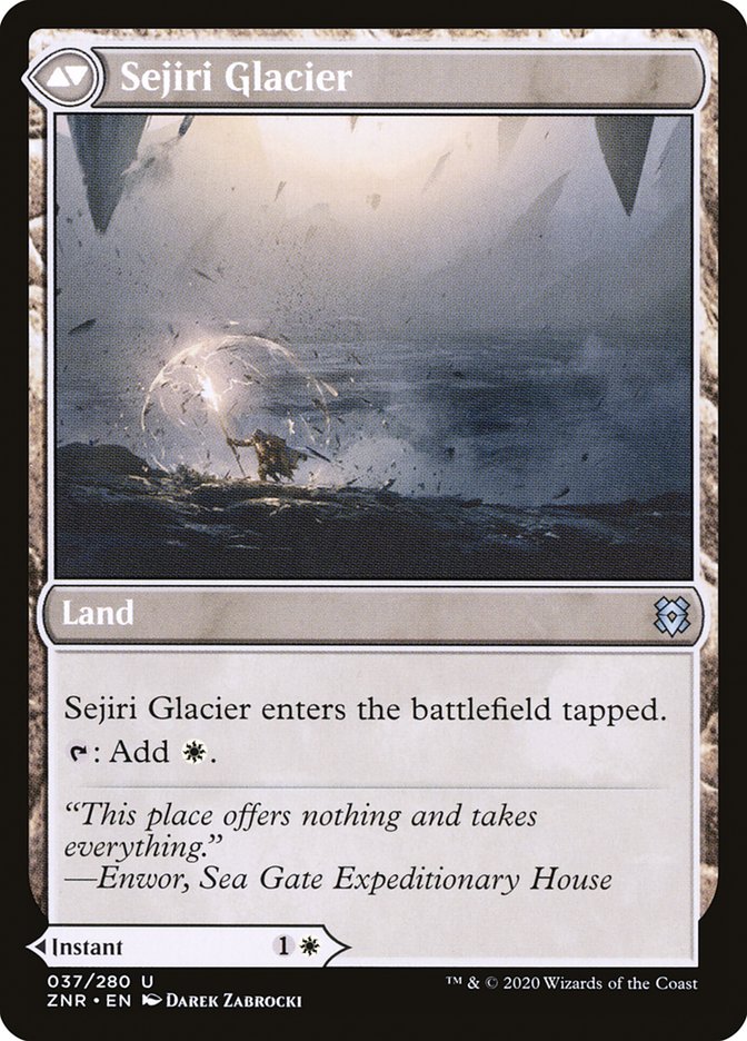 Image of Sejiri Shelter // Sejiri Glacier [Zendikar Rising]