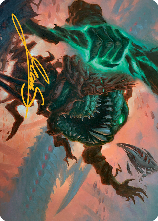 Image of Yargle and Multani Art Card (Gold-Stamped Signature) [March of the Machine Art Series]
