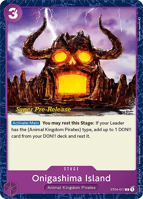 Image of Onigashima Island [Super Pre-Release Starter Deck: Animal Kingdom Pirates]
