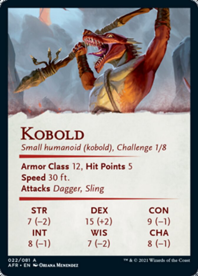 Image of Kobold Art Card [Dungeons & Dragons: Adventures in the Forgotten Realms Art Series]