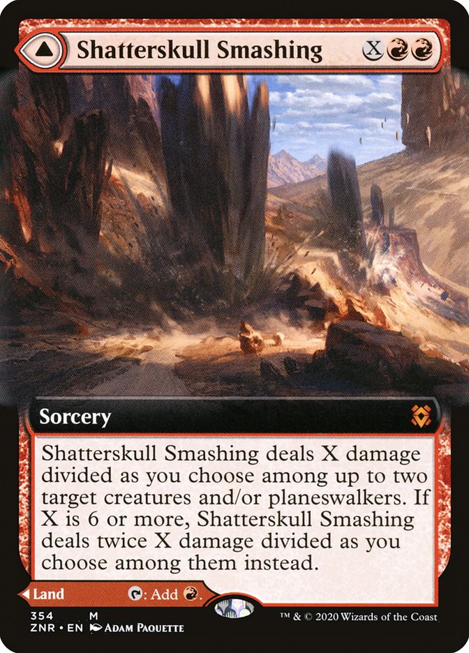 Image of Shatterskull Smashing // Shatterskull, the Hammer Pass (Extended Art) [Zendikar Rising]