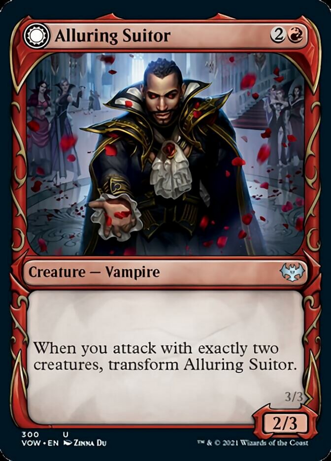 Image of Alluring Suitor // Deadly Dancer (Showcase Fang Frame) [Innistrad: Crimson Vow]