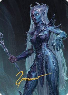Image of Mocking Doppelganger Art Card (Gold-Stamped Signature) [Commander Legends: Battle for Baldur's Gate Art Series]