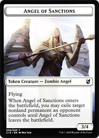 Image of Angel of Sanctions // Horror Double-Sided Token [Commander 2019 Tokens]