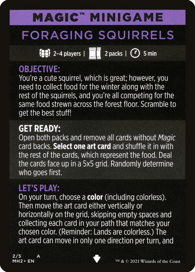 Image of Foraging Squirrels (Magic Minigame) [Modern Horizons 2 Minigame]