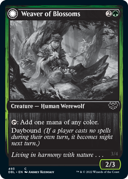 Image of Weaver of Blossoms // Blossom-Clad Werewolf [Innistrad: Double Feature]