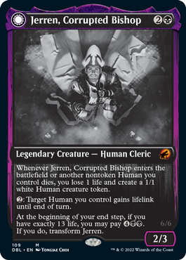 Image of Jerren, Corrupted Bishop // Ormendahl, the Corrupted [Innistrad: Double Feature]