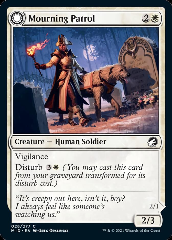 Image of Mourning Patrol // Morning Apparition [Innistrad: Midnight Hunt]