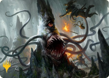 Image of Roper Art Card (Gold-Stamped Signature) [Dungeons & Dragons: Adventures in the Forgotten Realms Art Series]