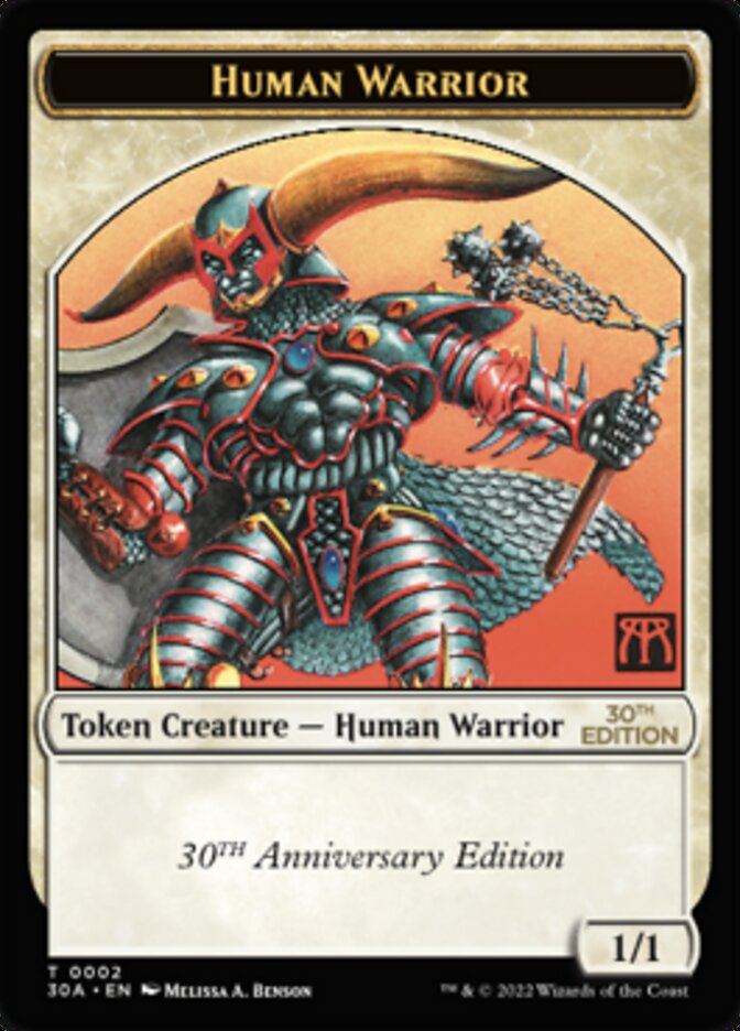 Image of Human Warrior Token [30th Anniversary Tokens]