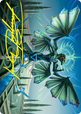 Image of Tanazir Quandrix Art Card (Gold-Stamped Signature) [Strixhaven: School of Mages Art Series]