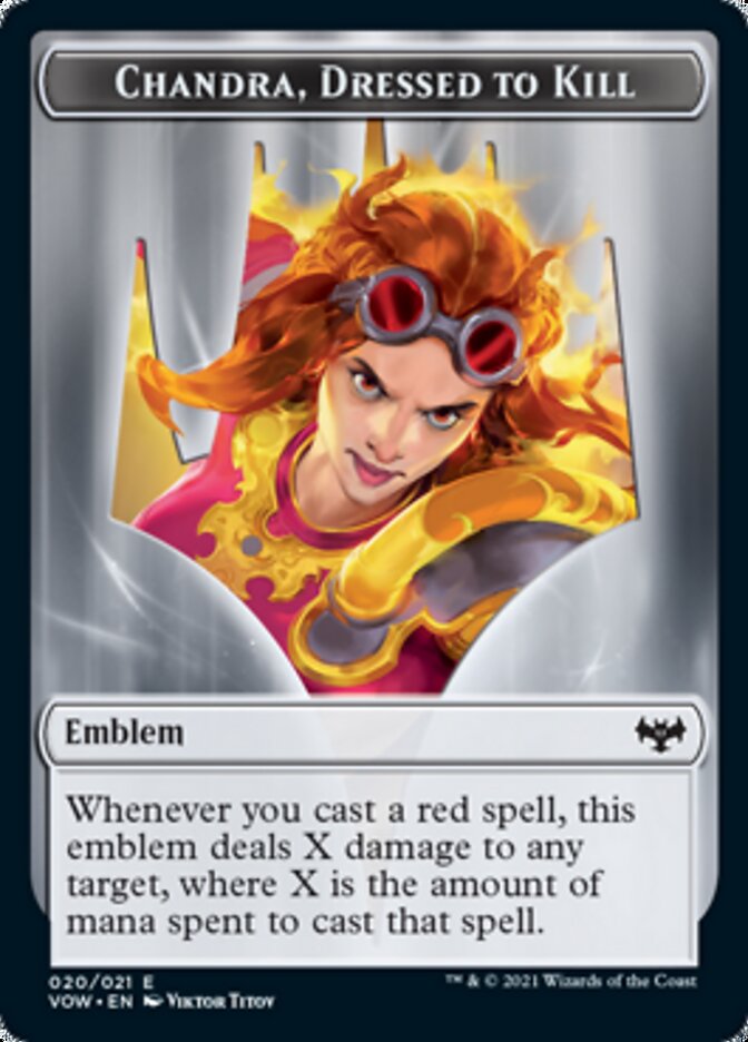 Image of Chandra, Dressed to Kill Emblem [Innistrad: Crimson Vow Tokens]