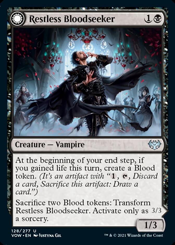 Image of Restless Bloodseeker // Bloodsoaked Reveler [Innistrad: Crimson Vow]
