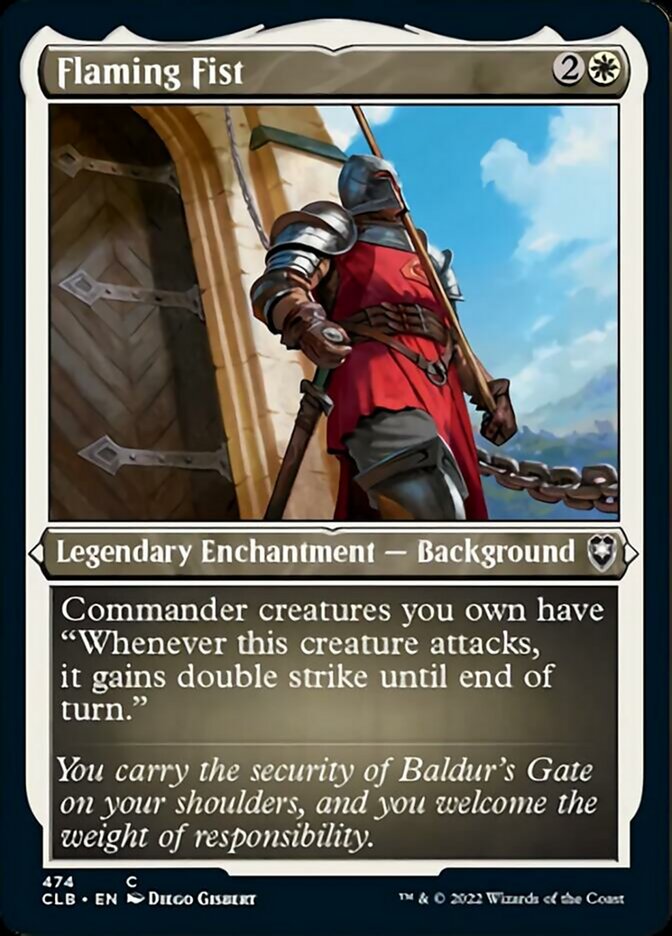 Image of Flaming Fist (Foil Etched) [Commander Legends: Battle for Baldur's Gate]