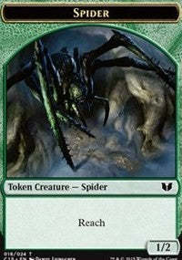 Image of Spider // Dragon Double-Sided Token [Commander 2015 Tokens]