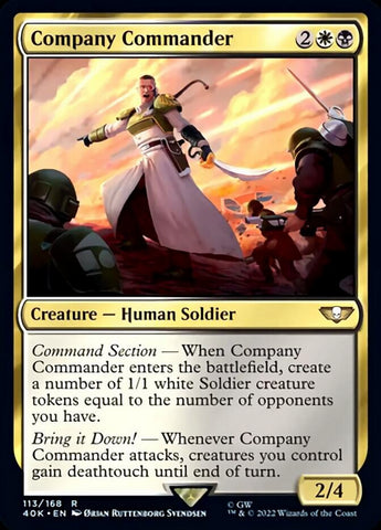 Company Commander (Surge Foil) [Warhammer 40,000]