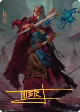 Image of Elminster Art Card (64) (Gold-Stamped Signature) [Commander Legends: Battle for Baldur's Gate Art Series]