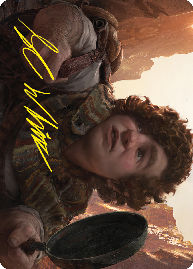 Image of Sam, Loyal Attendant Art Card (Gold-Stamped Signature) [The Lord of the Rings: Tales of Middle-earth Art Series]