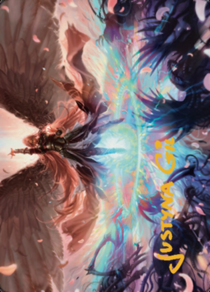 Image of Iridian Maelstrom Art Card (Gold-Stamped Signature) [Dominaria United Art Series]