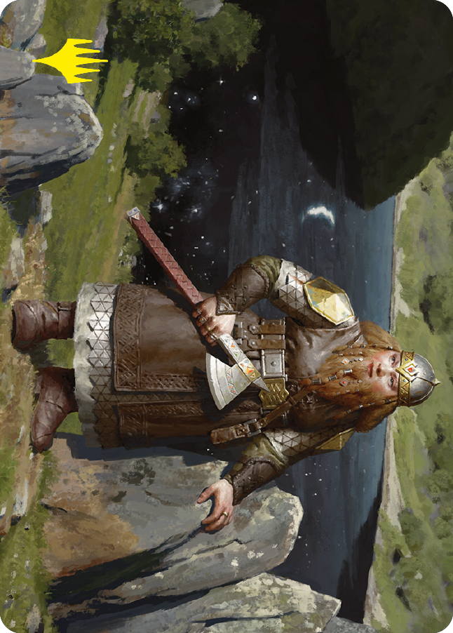 Image of Mirrormere Guardian Art Card (Gold-Stamped Signature) [The Lord of the Rings: Tales of Middle-earth Art Series]