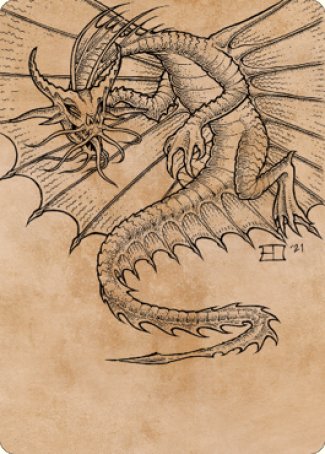 Image of Ancient Gold Dragon Art Card (44) [Commander Legends: Battle for Baldur's Gate Art Series]
