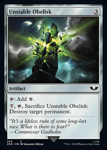 Unstable Obelisk (Surge Foil) [Warhammer 40,000]