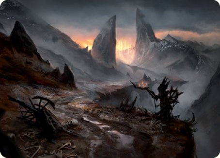 Image of Haunted Ridge Art Card [Innistrad: Midnight Hunt Art Series]