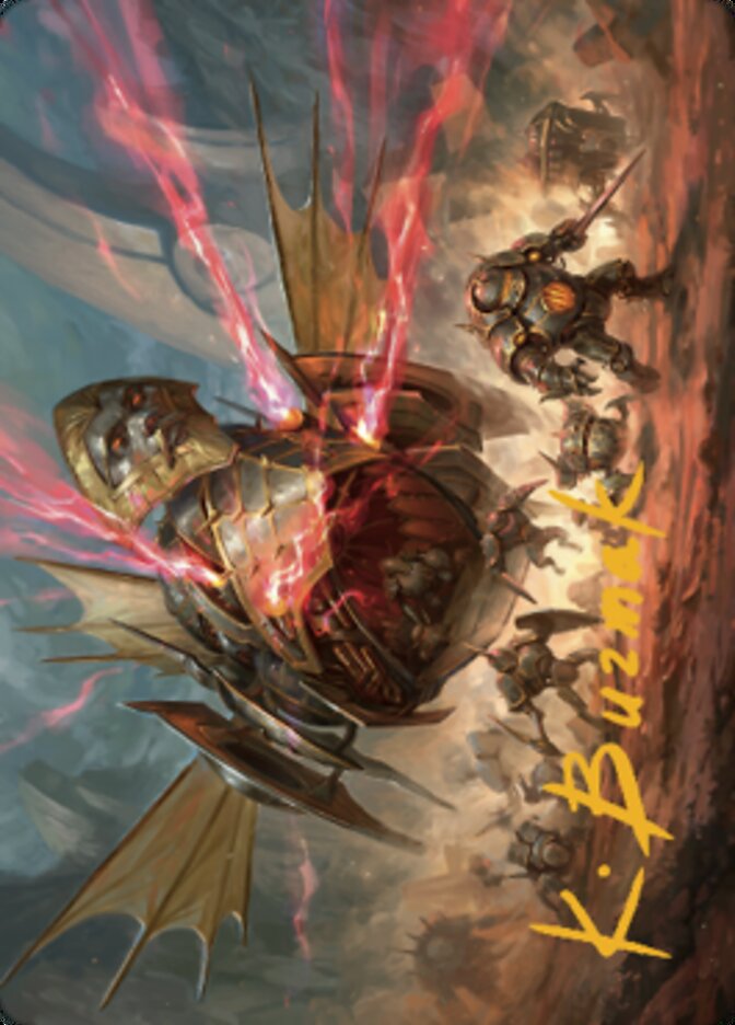 Image of Liberator, Urza's Battlethopter Art Card (Gold-Stamped Signature) [The Brothers' War Art Series]