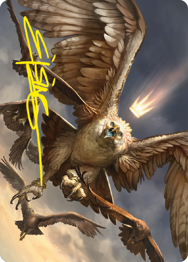 Image of Gwaihir, Greatest of the Eagles Art Card (Gold-Stamped Signature) [The Lord of the Rings: Tales of Middle-earth Art Series]