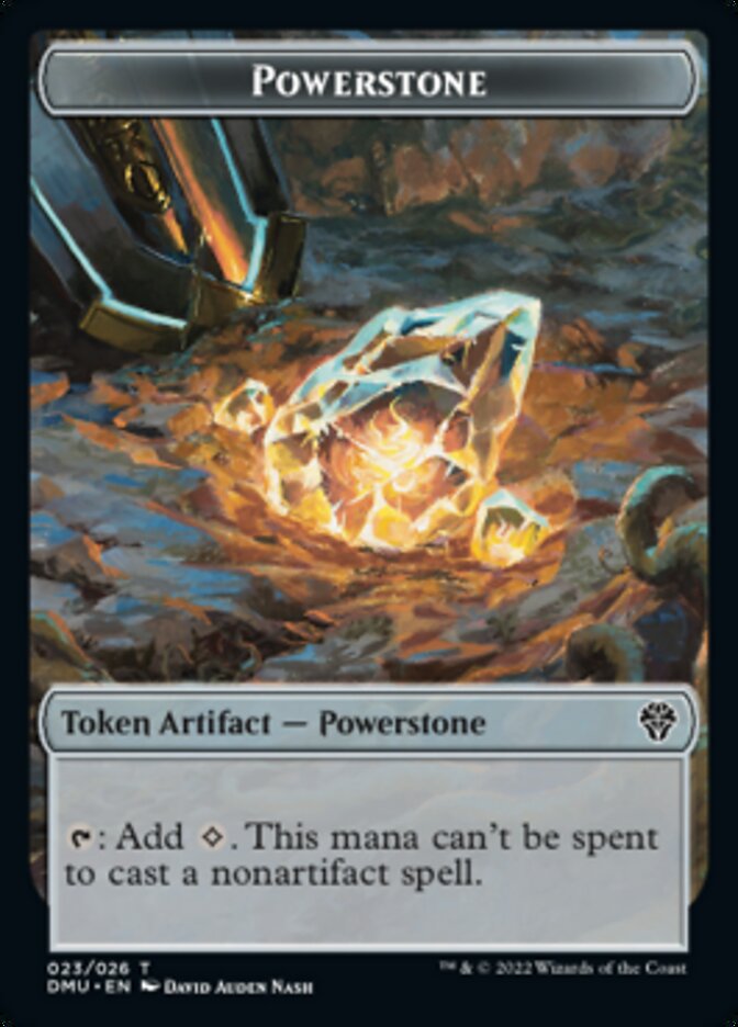 Image of Soldier // Powerstone Double-Sided Token [Dominaria United Tokens]