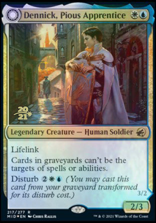 Image of Dennick, Pious Apprentice // Dennick, Pious Apparition [Innistrad: Midnight Hunt Prerelease Promos]