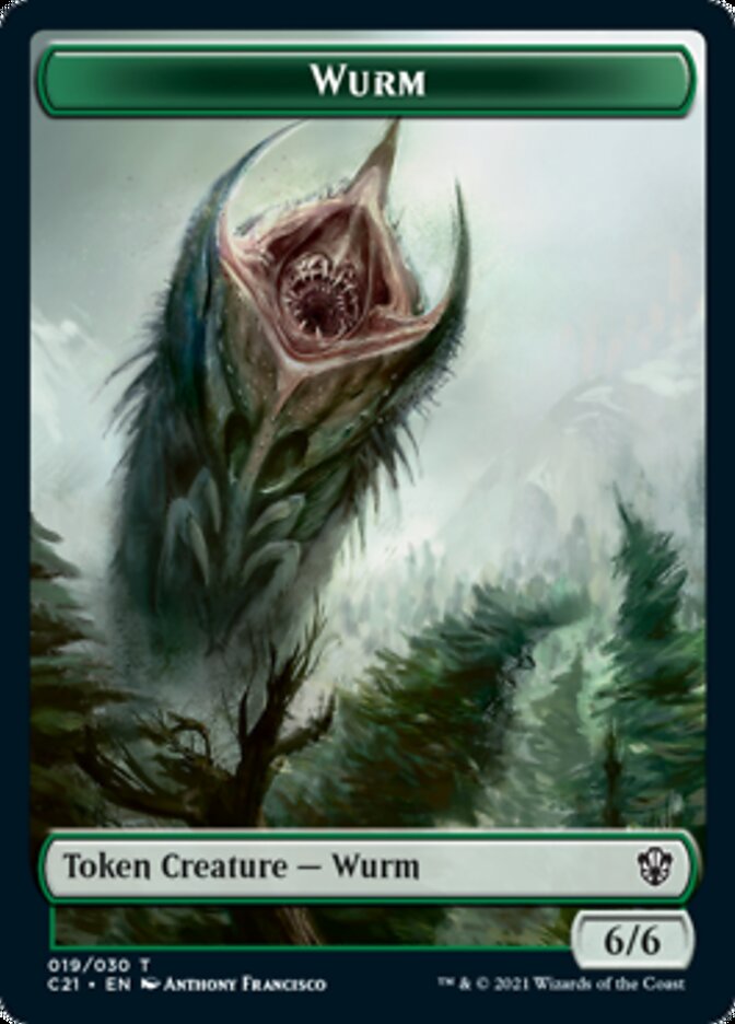 Image of Wurm // Kraken Double-Sided Token [Commander 2021 Tokens]