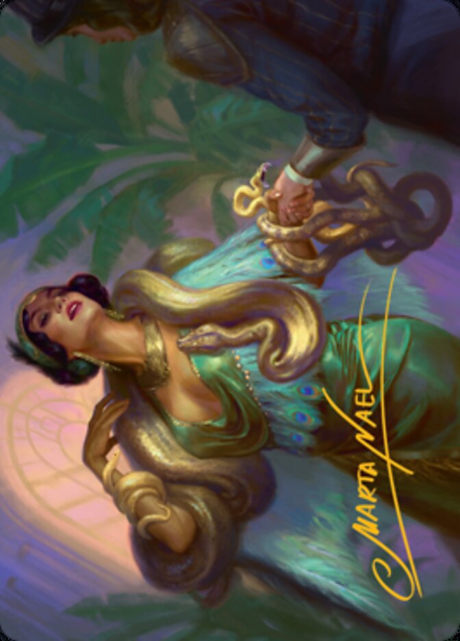 Image of Venom Connoisseur Art Card (Gold-Stamped Signature) [Streets of New Capenna Art Series]