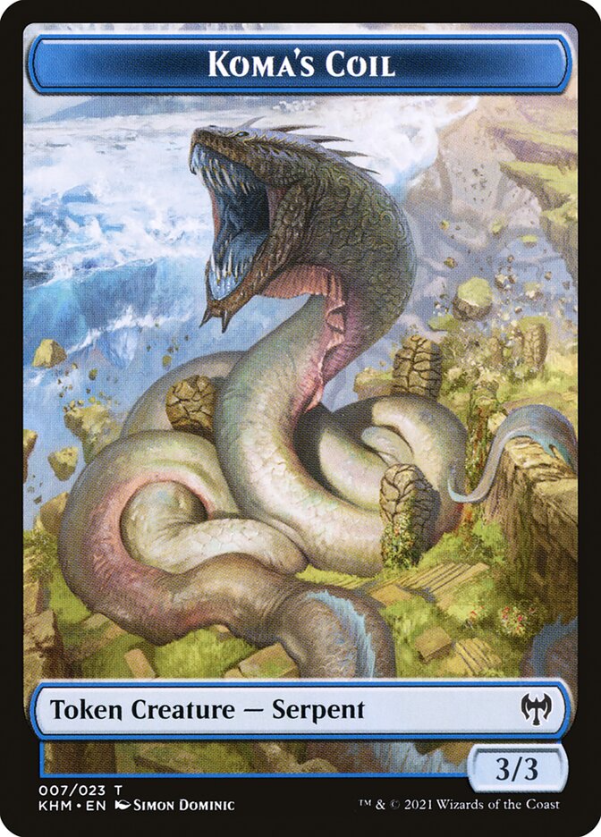Image of Dwarf Berserker // Koma's Coil Double-Sided Token [Kaldheim Tokens]