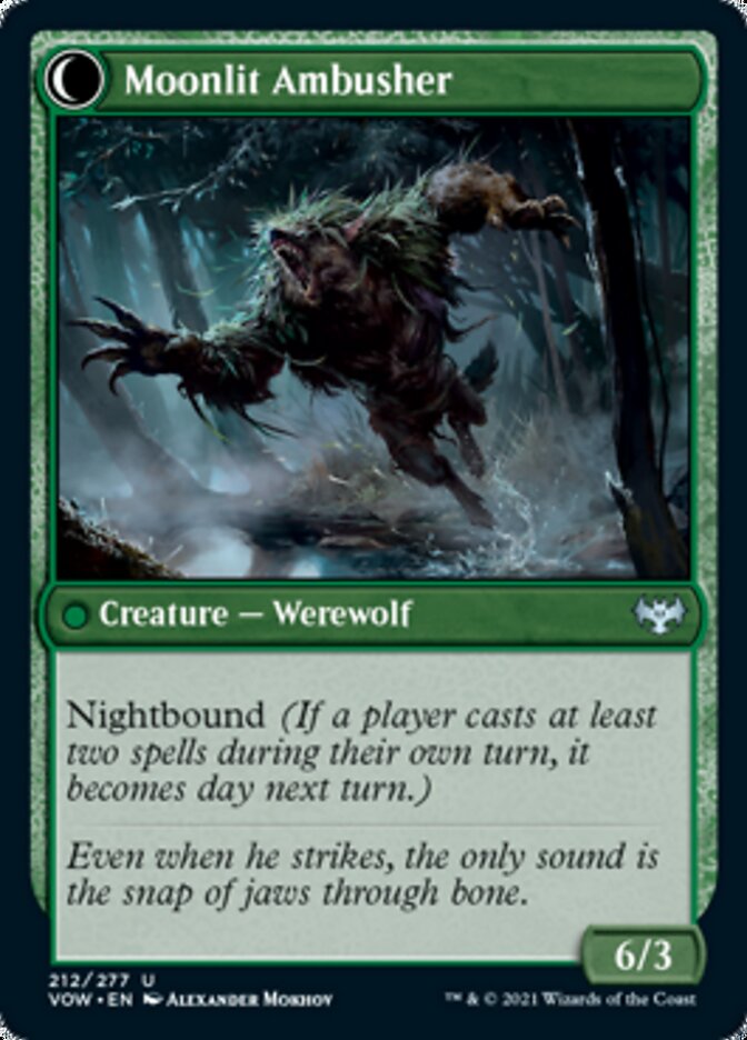Image of Oakshade Stalker // Moonlit Ambusher [Innistrad: Crimson Vow]