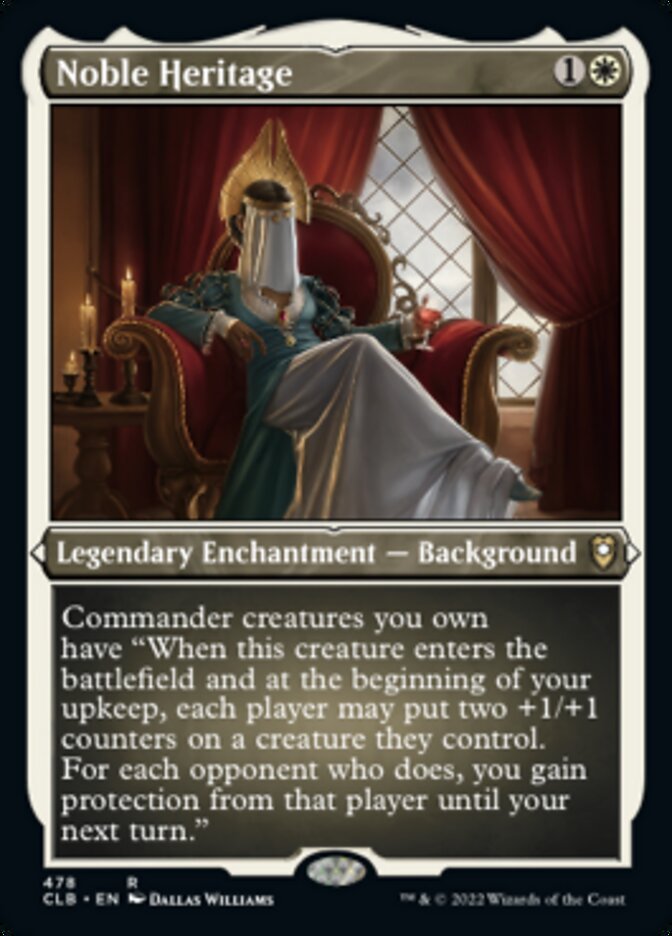 Image of Noble Heritage (Foil Etched) [Commander Legends: Battle for Baldur's Gate]