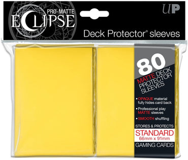 Yellow - Eclipse Pro-Matte Standard Sleeves