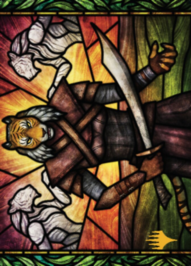 Image of Zar Ojanen, Scion of Efrava Art Card (Gold-Stamped Signature) [Dominaria United Art Series]