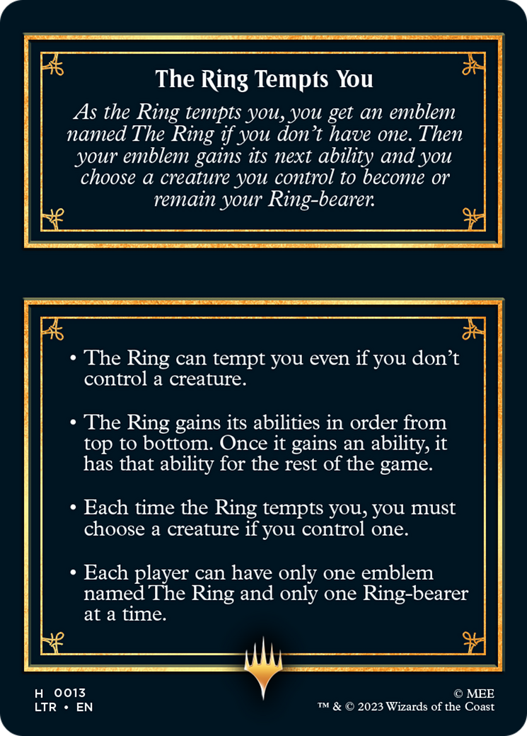 Image of The Ring [The Lord of the Rings: Tales of Middle-Earth Tokens]
