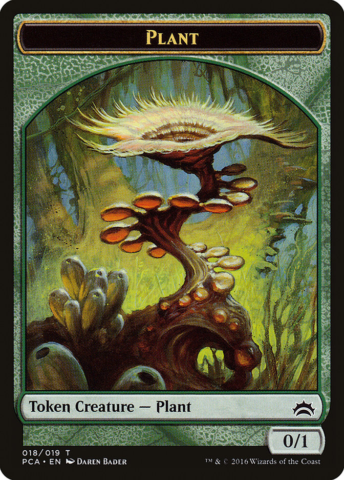 Image of Plant // Ooze (016) Double-Sided Token [Planechase Anthology Tokens]