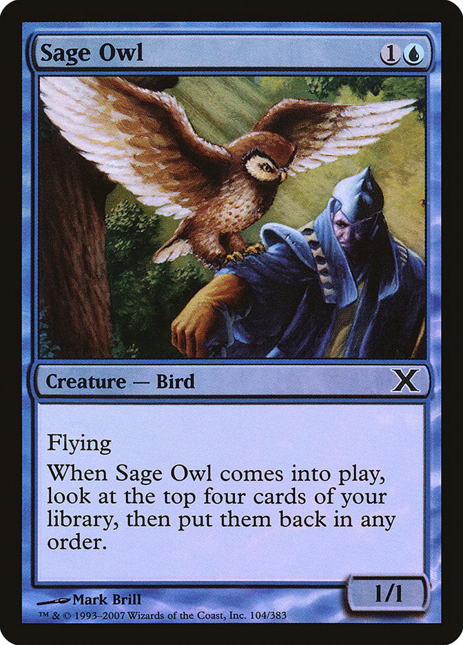 Image of Sage Owl (Premium Foil) [Tenth Edition]