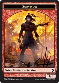 Image of Survivor // Myr (023) Double-Sided Token [Commander 2018 Tokens]