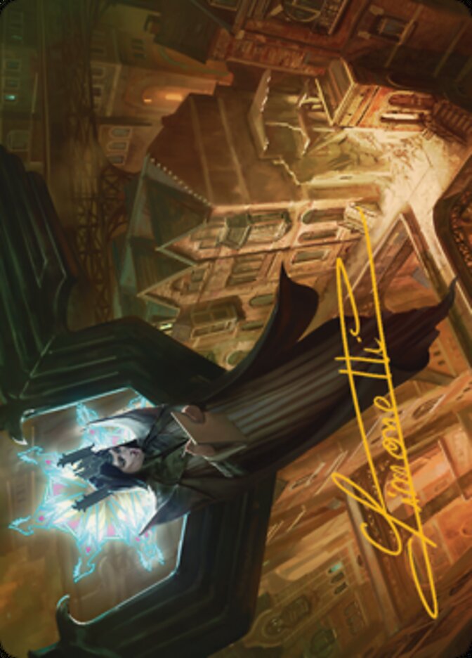 Image of Angelic Sleuth Art Card (Gold-Stamped Signature) [Streets of New Capenna Art Series]