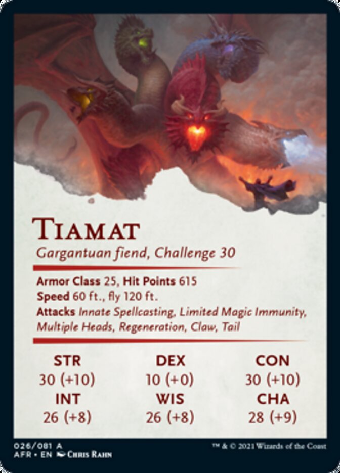 Image of Tiamat Art Card [Dungeons & Dragons: Adventures in the Forgotten Realms Art Series]