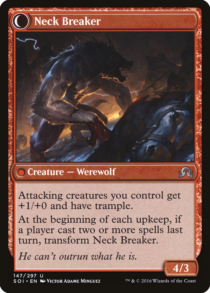Image of Breakneck Rider // Neck Breaker [Shadows over Innistrad]