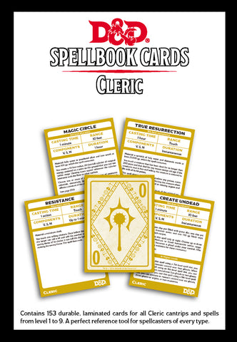 Cleric V2 - Dungeons and Dragons 5e Spellbook Cards